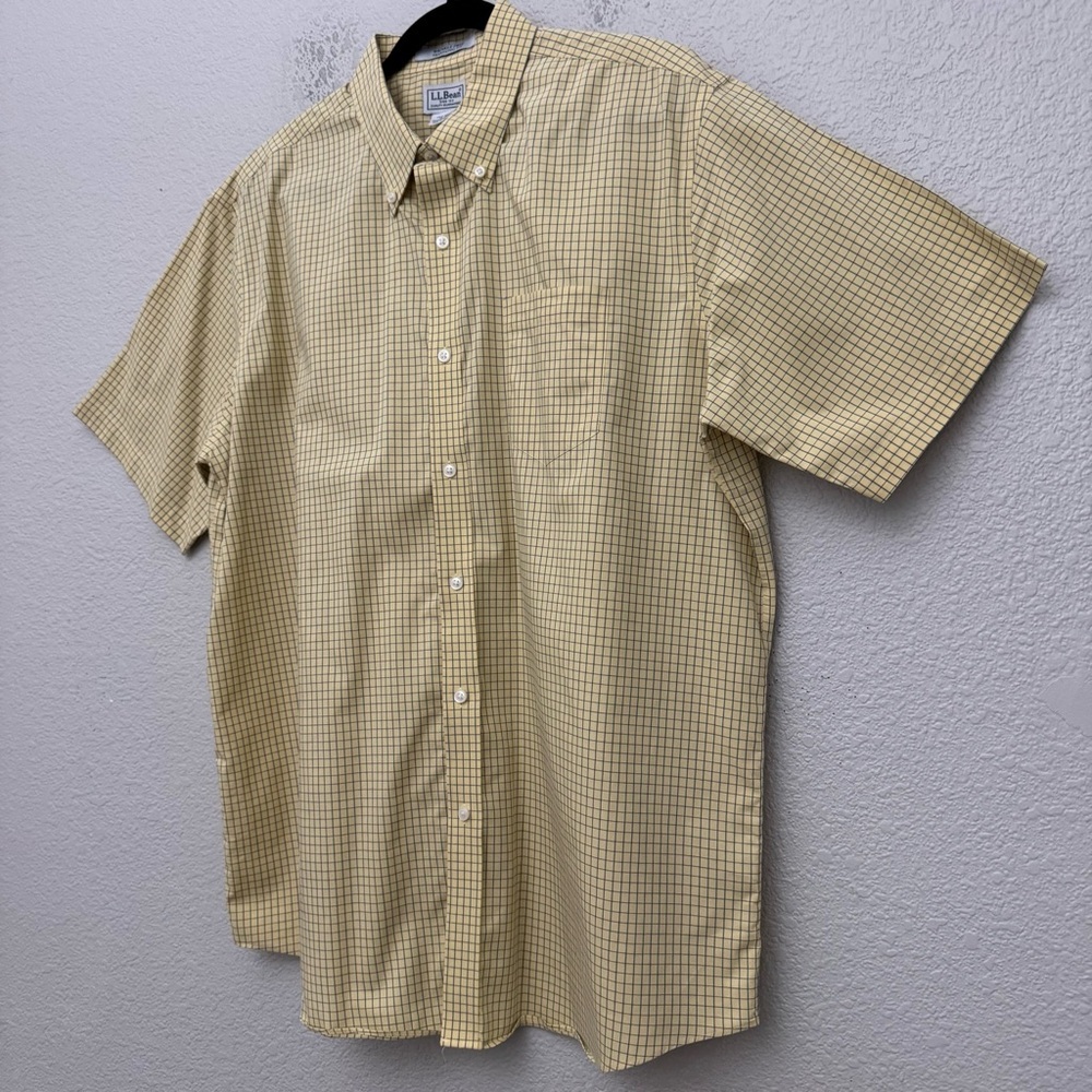 L.L. Bean Men's Wrinkle Free Traditional Fit Short Sleeve Button Down Shirt XL - Picture 6 of 11